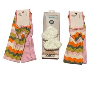 Conair & Goody BUNDLE Two Pack Pink Multicolored Hair Bands Conair SPRING BREAK
